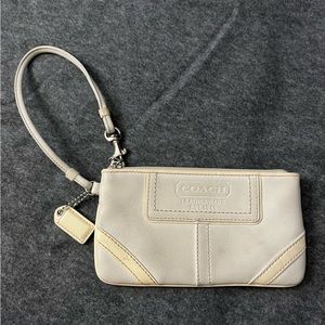 Coach Off-White Wristlet